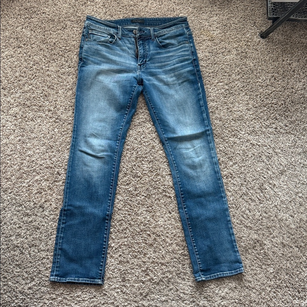 Men's Slim Straight Blue Jeans